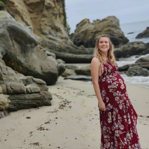 Free People flower maxi smocked dress - Picture 6 of 6